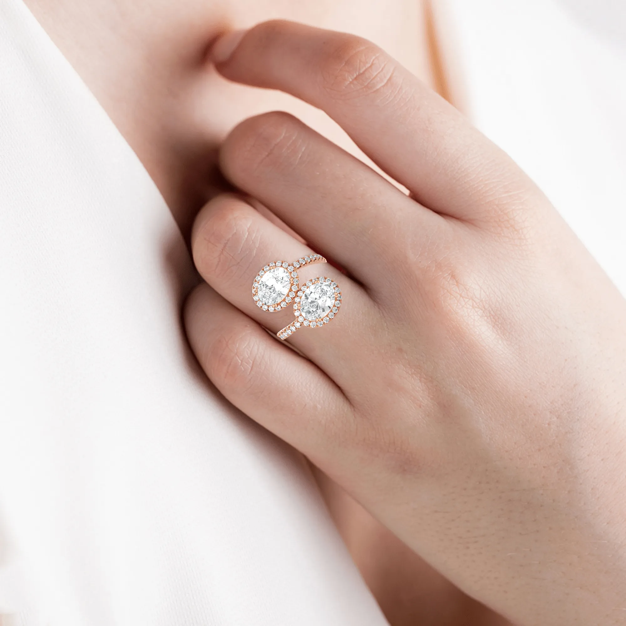 4 1/3 ctw Oval Lab Grown Diamond Ring
