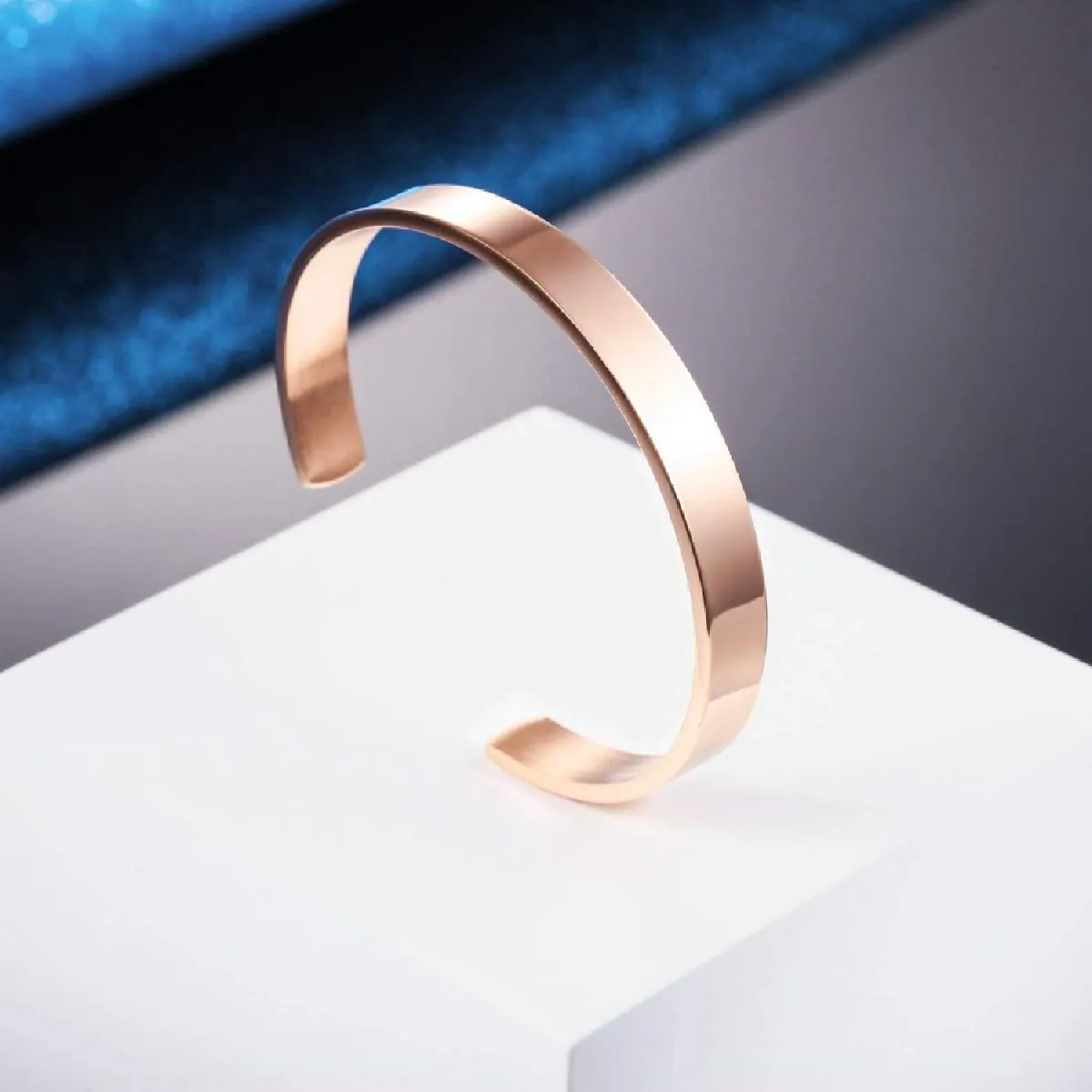 8mm Stainless Steel Letter Engraved Silver Bangle Cuff