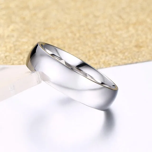 Classic Wedding Ring for Men Women Stainless Steel Jewelry 6mm And 8mm Width
