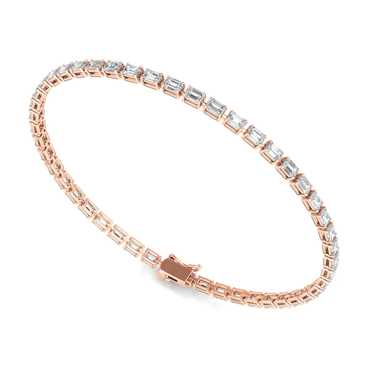 Emerald Diamond Tennis Bracelet